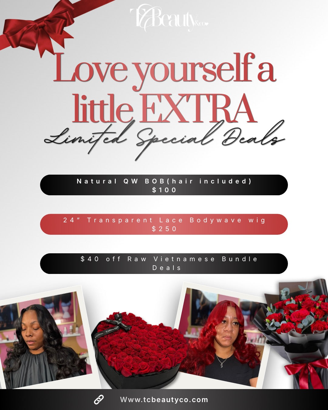 Valentine’s Day  Special 24” Bodywave wig